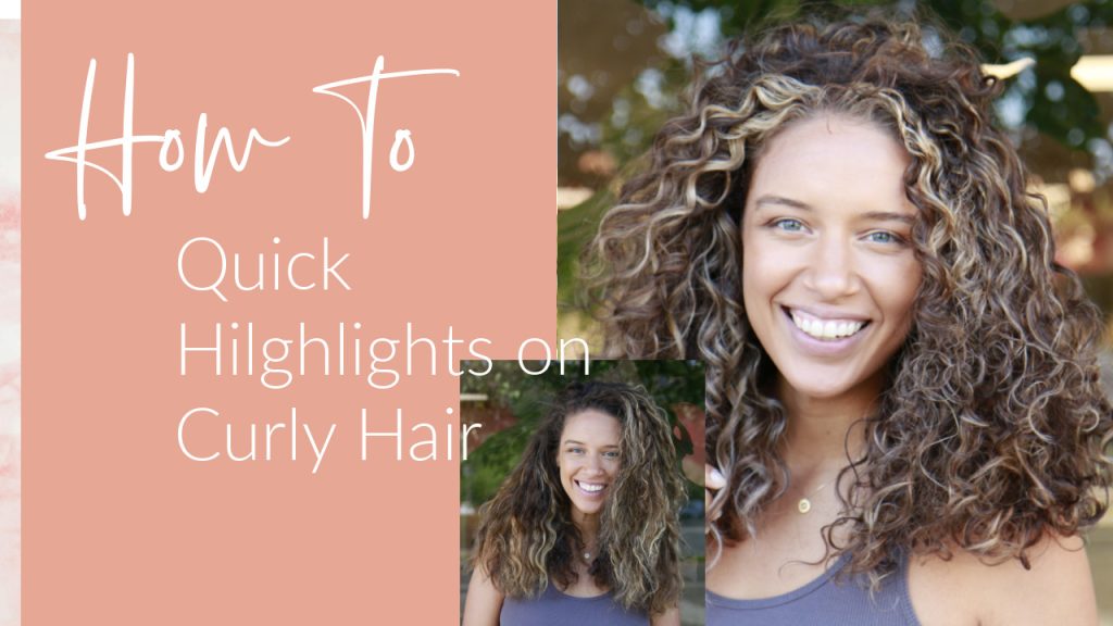 highlights on curly hair