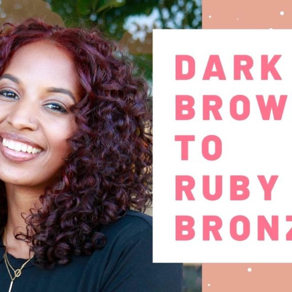 Dark Brown To Ruby Bronze Hair