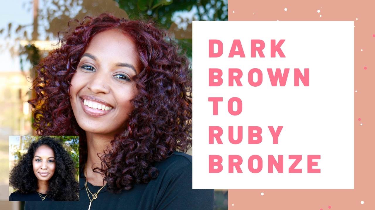 Dark Brown To Ruby Bronze Hair