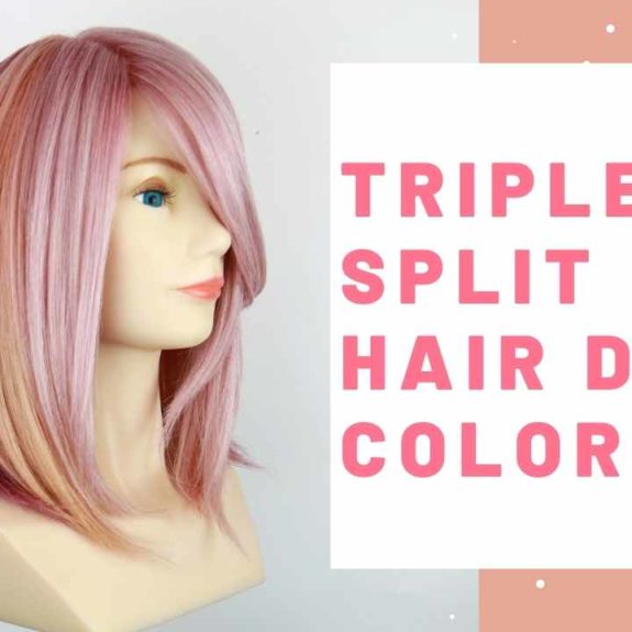 Triple Split Dye Pink Hair color