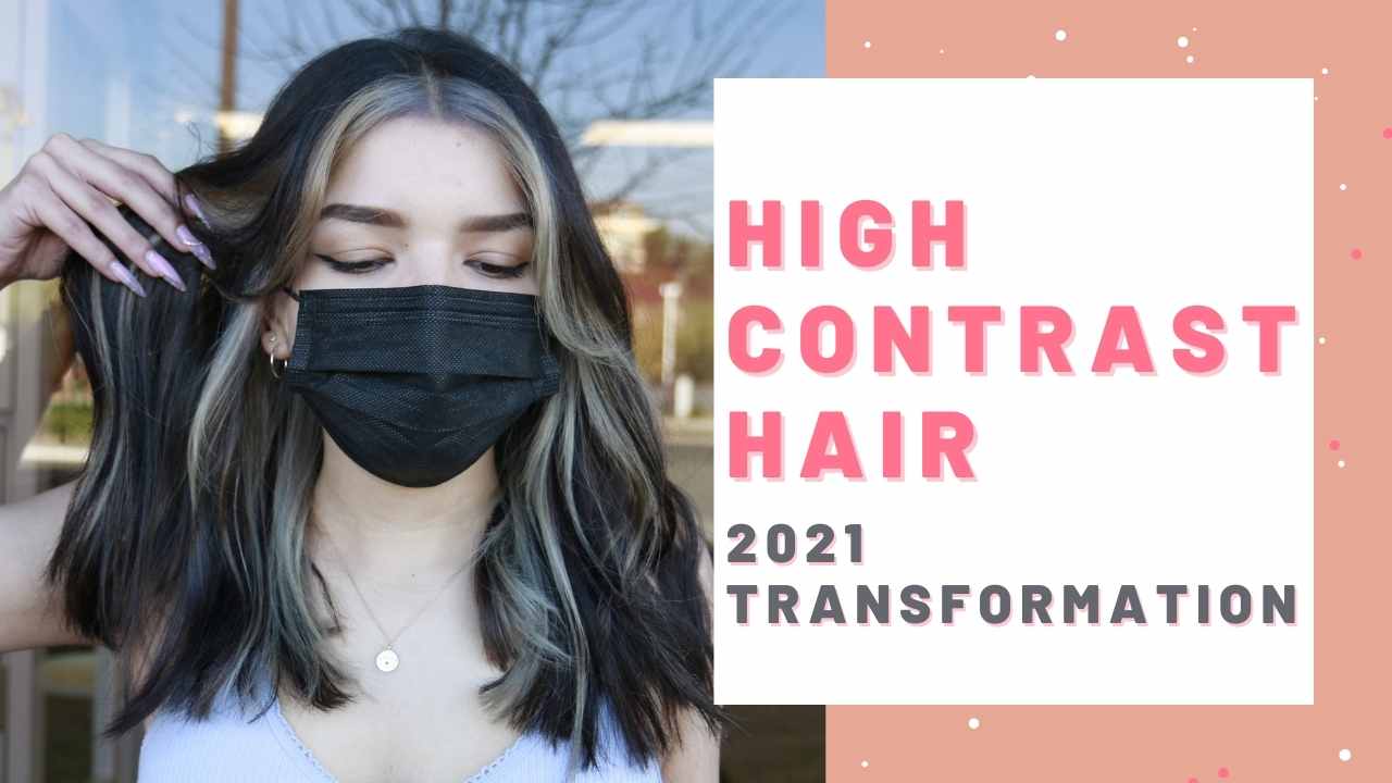 HIGH CONTRAST DARK BROWN AND BLONDE 2021 HAIR COLOR TRENDS