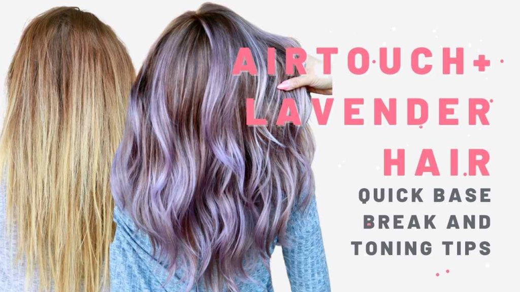 Lavender airtouch highlights