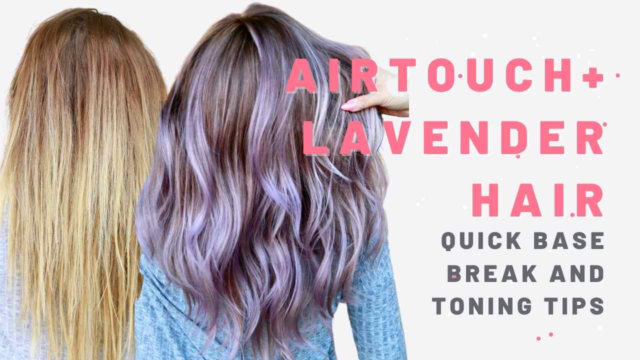 Lavender airtouch highlights