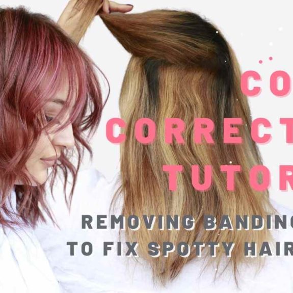 hair Color Correction and removing bands