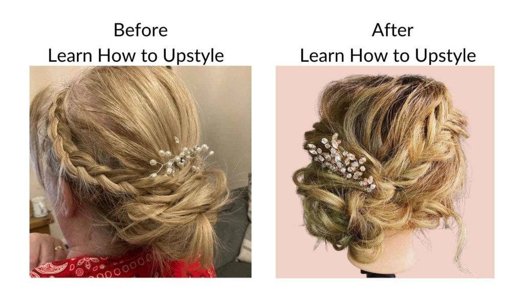 before and after of learn how to upstyle