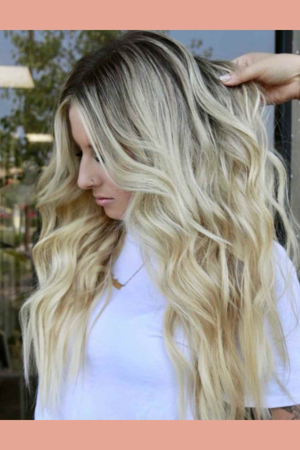 dimensional blonde hair with extensions