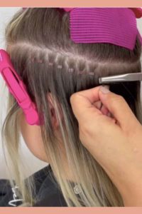 Hybrid weft hair extensions