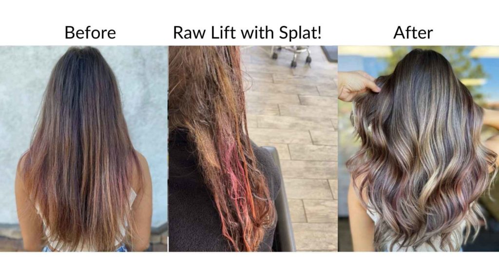 before during and after of color correction