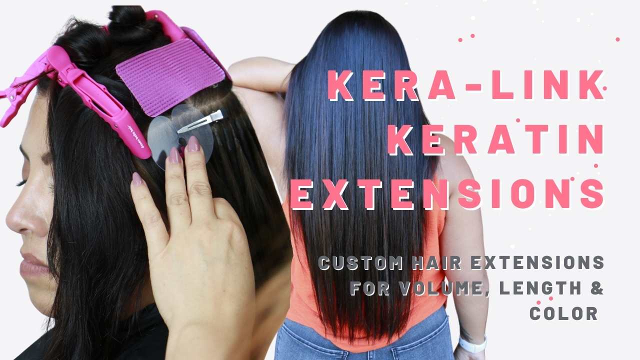 Black Hair Extension Keratin Tip K-Tip Fusion Iron  Black hair extensions,  Pink hair extensions, Keratin