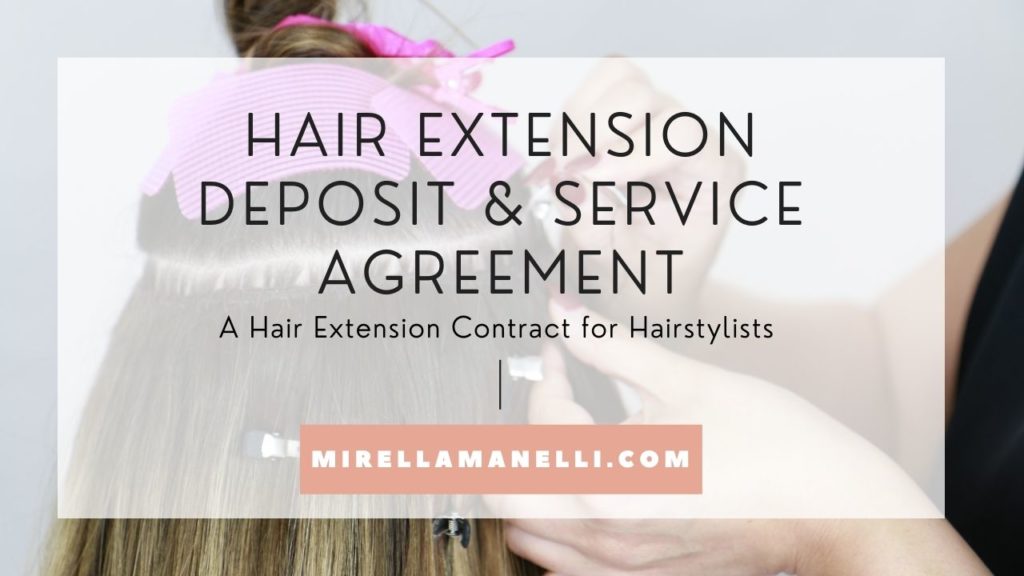 hair extension deposit form