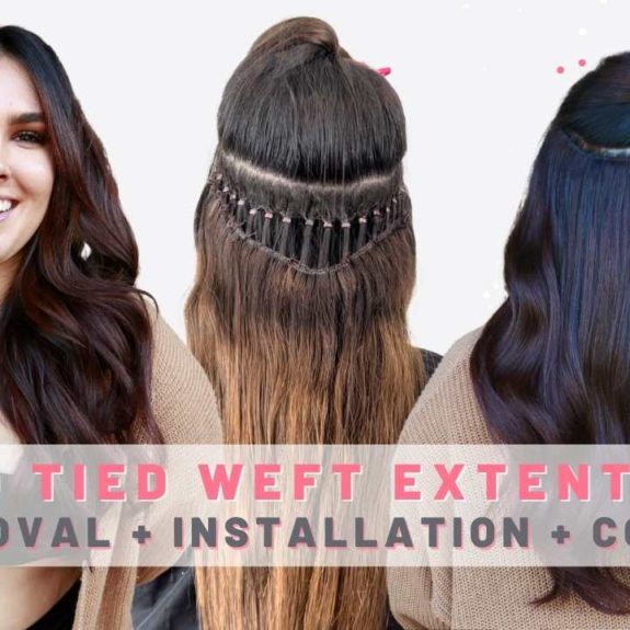 invisible bead hair extensions hair tutorial
