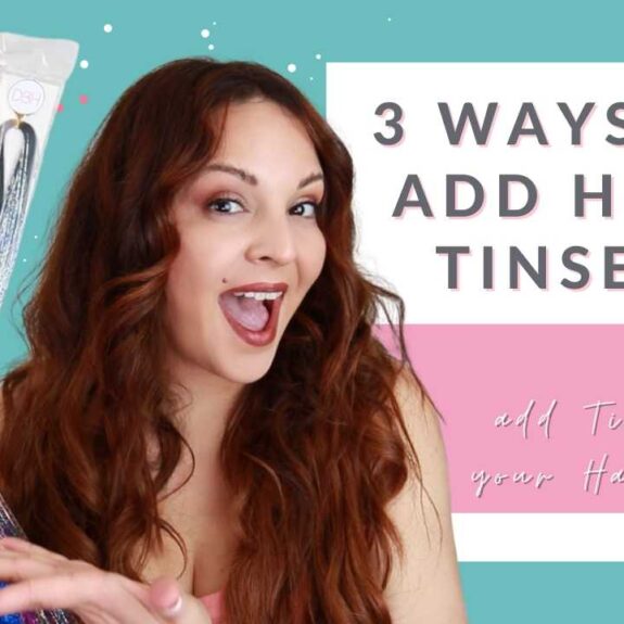 3 ways to add hair tinsel