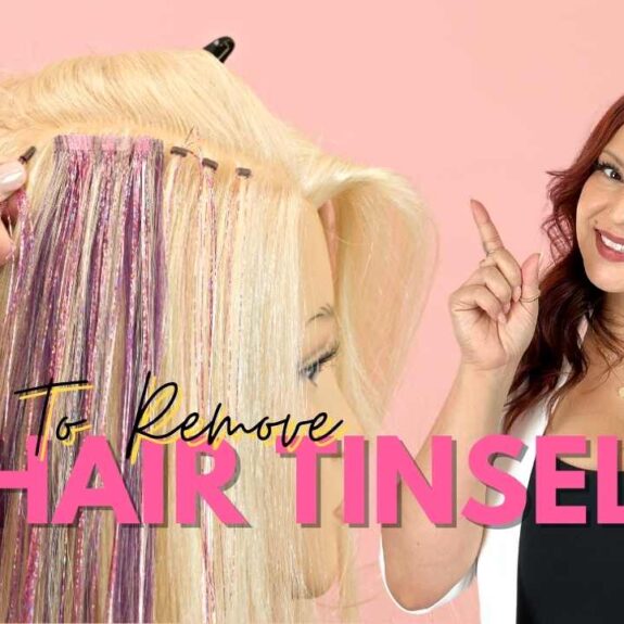 How to remove hair tinsel extensions