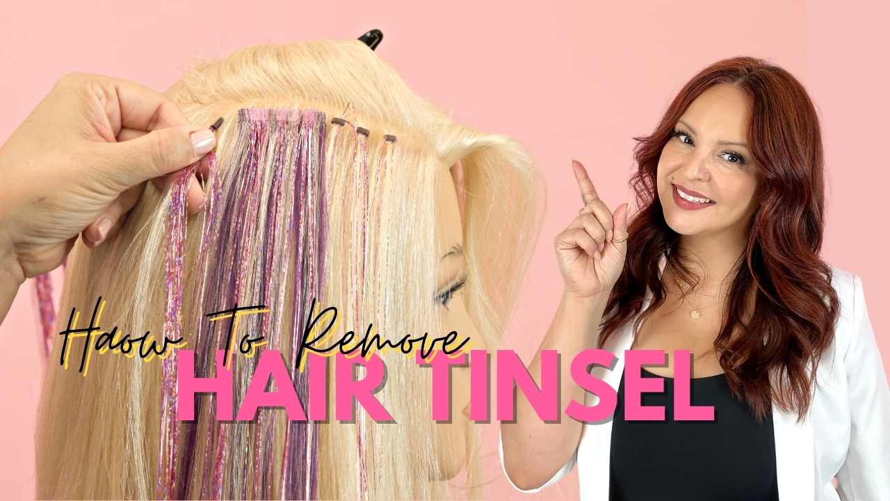 Fairy Hair Tinsel - How to remove hair tinsel extensions - Mirella Manelli  Hair Education
