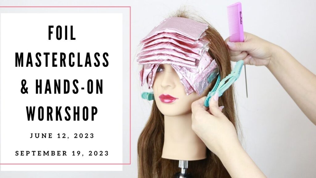 Hands-on foil highlight hair education