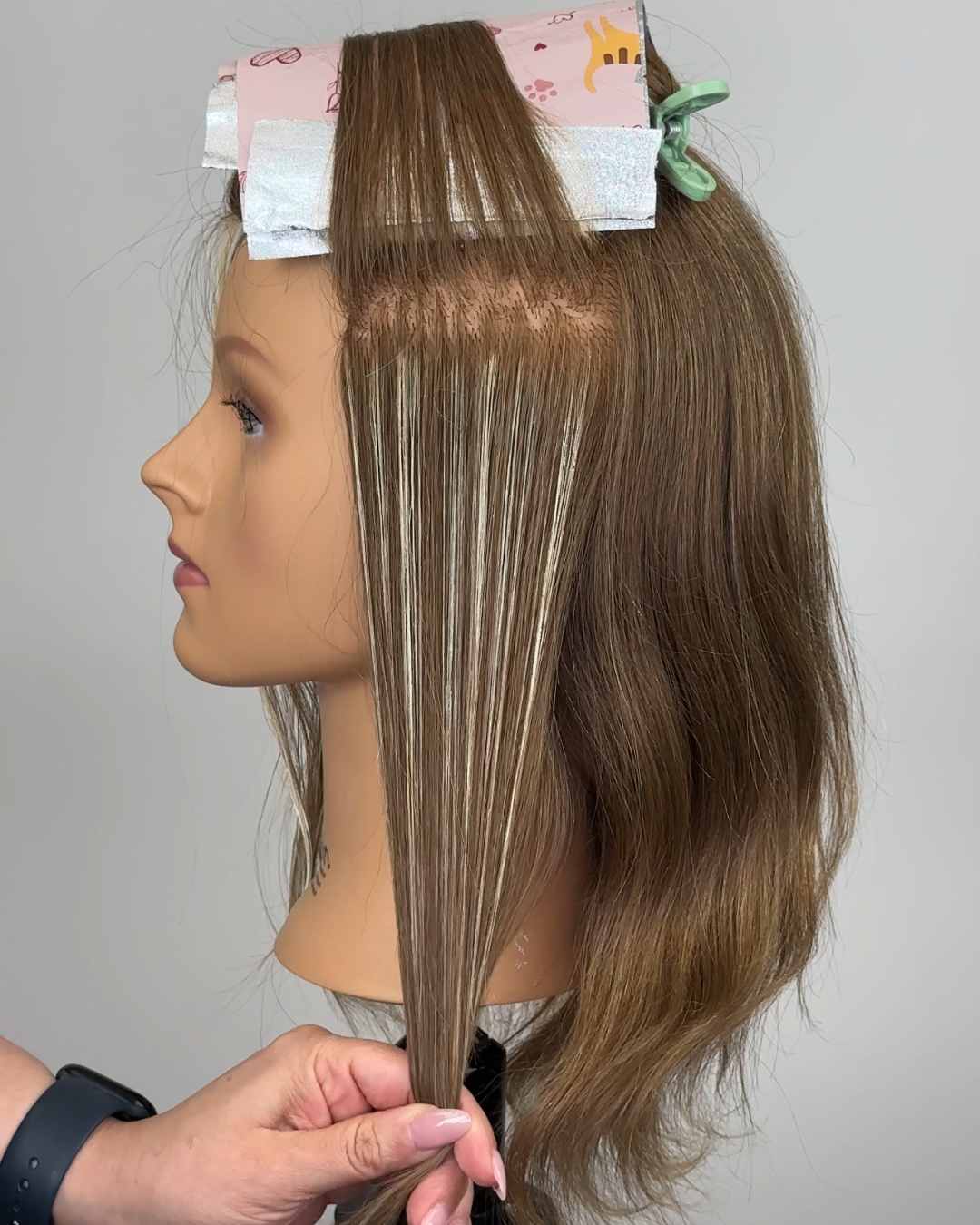 zigzag foil highlight technique compared to Manelli Method double zigzag showing root diffusion difference