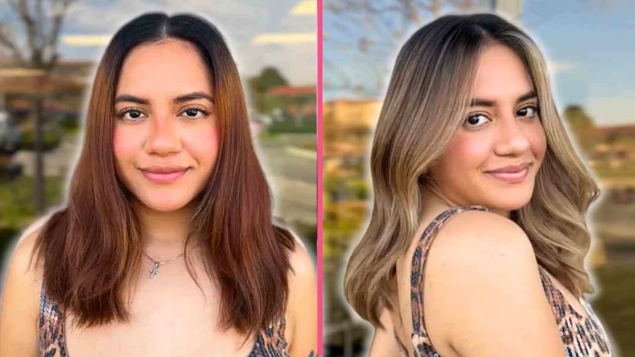 red to lived in blonde highlights hair color correction