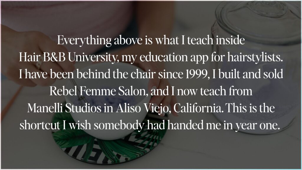 cosmetology school graduate advice, Hair B&B University